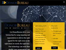 Tablet Screenshot of donorbureau.com